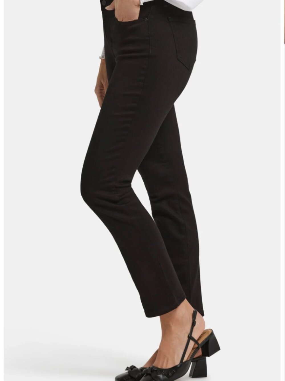 NYDJ Sheri Slim Jeans Black Size 6